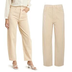 Mother, The Curbside Ankle, Dawn, Cotton Lyocell, Straight Leg Button Fly Jeans